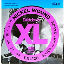 Cargar imagen en el visor de la galería, Juego cuerdas Guitarra electrica D´Addario EXL120
